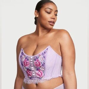 NWT VS Dream Angels Floral Embroidery Corset Top